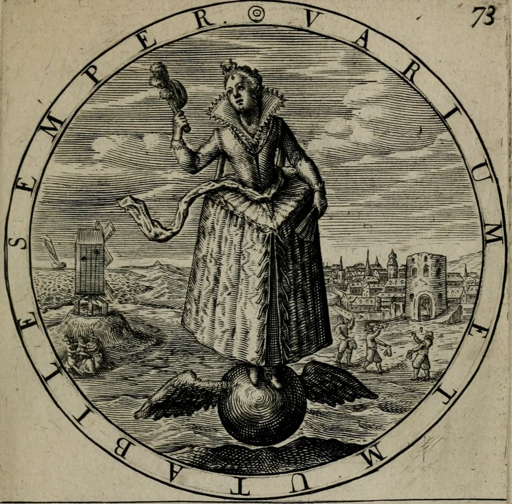 An illustration from Gabrielis Rollenhagii Selectorum emblematum centuria secunda, 1613, leaf 166