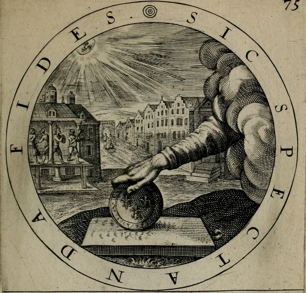 An illustration from Gabrielis Rollenhagii Selectorum emblematum centuria secunda, 1613, leaf 170