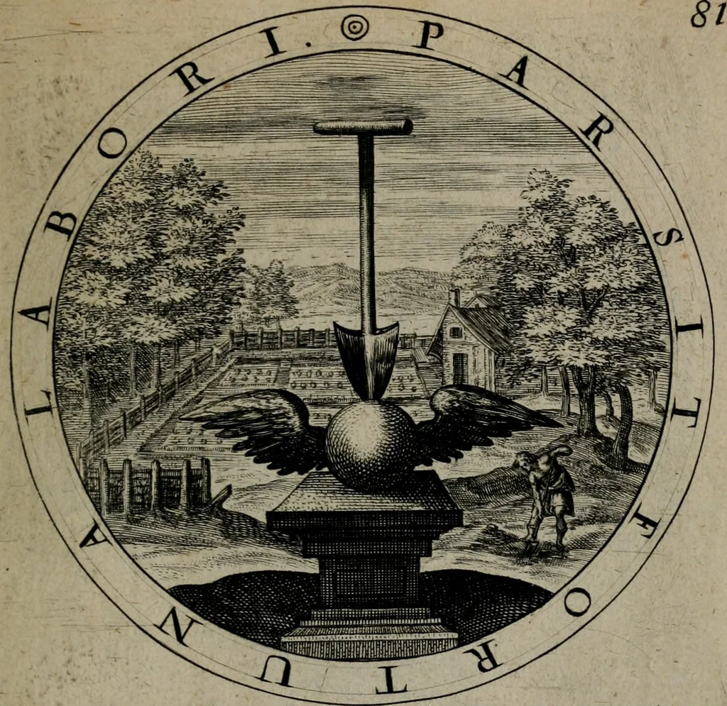 An illustration from Gabrielis Rollenhagii Selectorum emblematum centuria secunda, 1613, leaf 182
