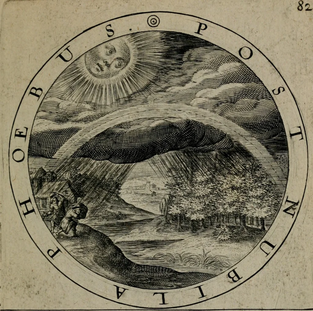 An illustration from Gabrielis Rollenhagii Selectorum emblematum centuria secunda, 1613, leaf 184