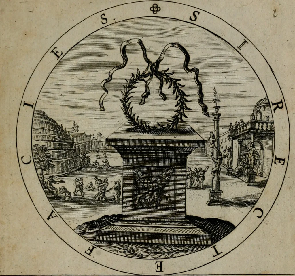 An illustration from Gabrielis Rollenhagii Selectorum emblematum centuria secunda, 1613, leaf 32