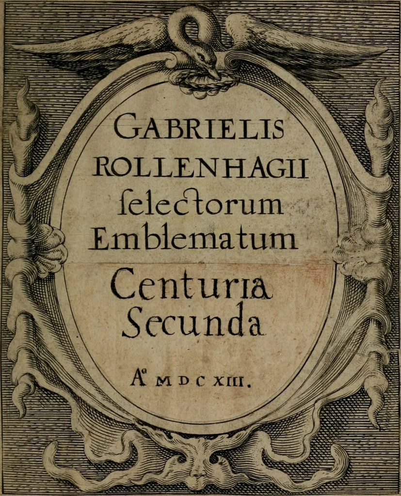 An illustration from Gabrielis Rollenhagii Selectorum emblematum centuria secunda, 1613, leaf 4
