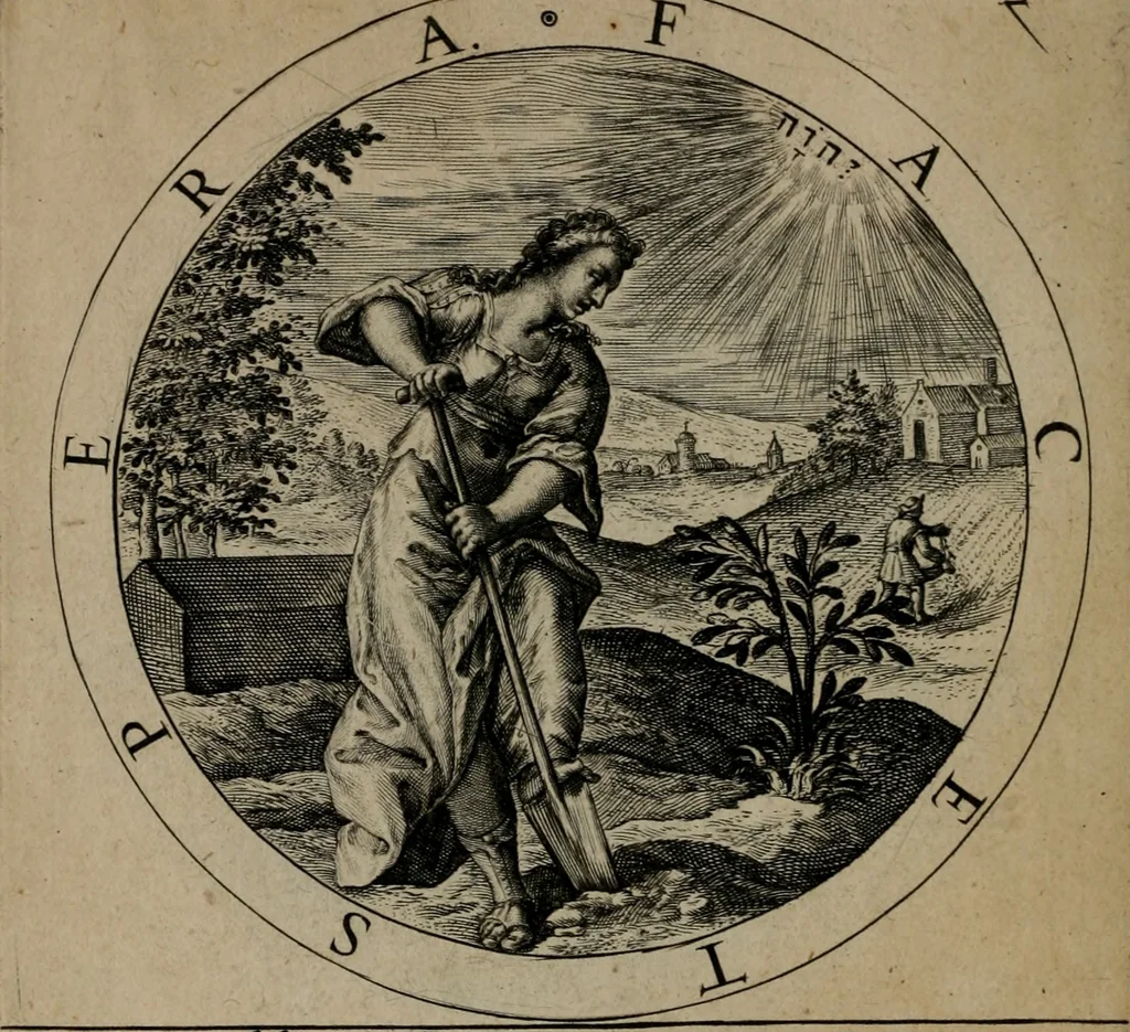 An illustration from Gabrielis Rollenhagii Selectorum emblematum centuria secunda, 1613, leaf 45