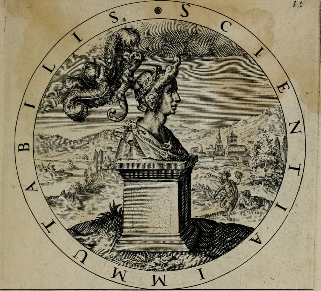 An illustration from Gabrielis Rollenhagii Selectorum emblematum centuria secunda, 1613, leaf 52