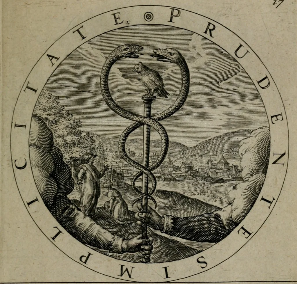 An illustration from Gabrielis Rollenhagii Selectorum emblematum centuria secunda, 1613, leaf 60