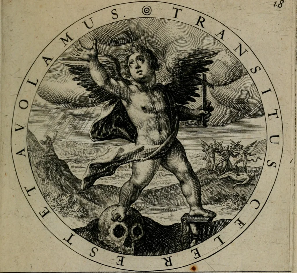 An illustration from Gabrielis Rollenhagii Selectorum emblematum centuria secunda, 1613, leaf 62