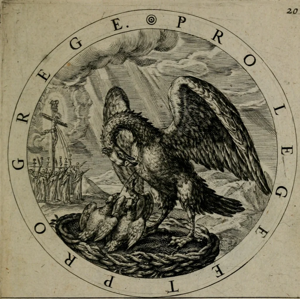 An illustration from Gabrielis Rollenhagii Selectorum emblematum centuria secunda, 1613, leaf 66