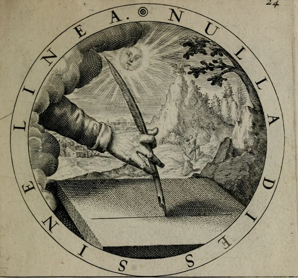An illustration from Gabrielis Rollenhagii Selectorum emblematum centuria secunda, 1613, leaf 74