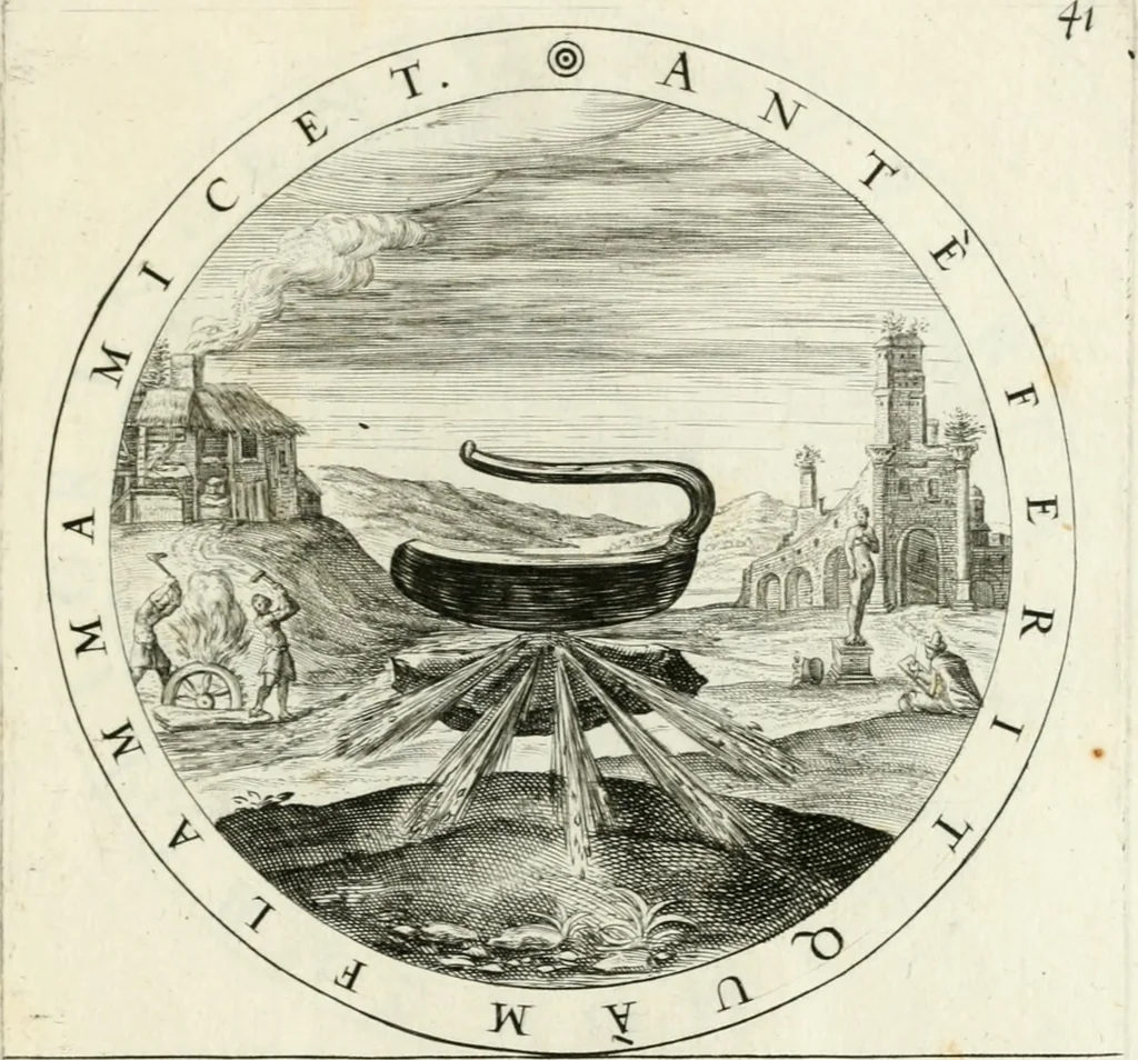 An illustration from Gabrielis Rollenhagii Selectorum emblematum centuria secunda, 1613, leaf 108