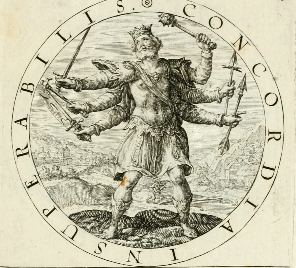 An illustration from Gabrielis Rollenhagii Selectorum emblematum centuria secunda, 1613, leaf 116