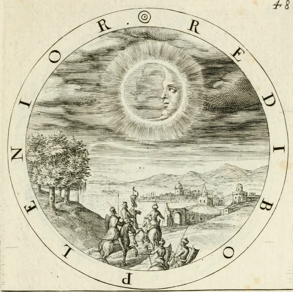 An illustration from Gabrielis Rollenhagii Selectorum emblematum centuria secunda, 1613, leaf 122