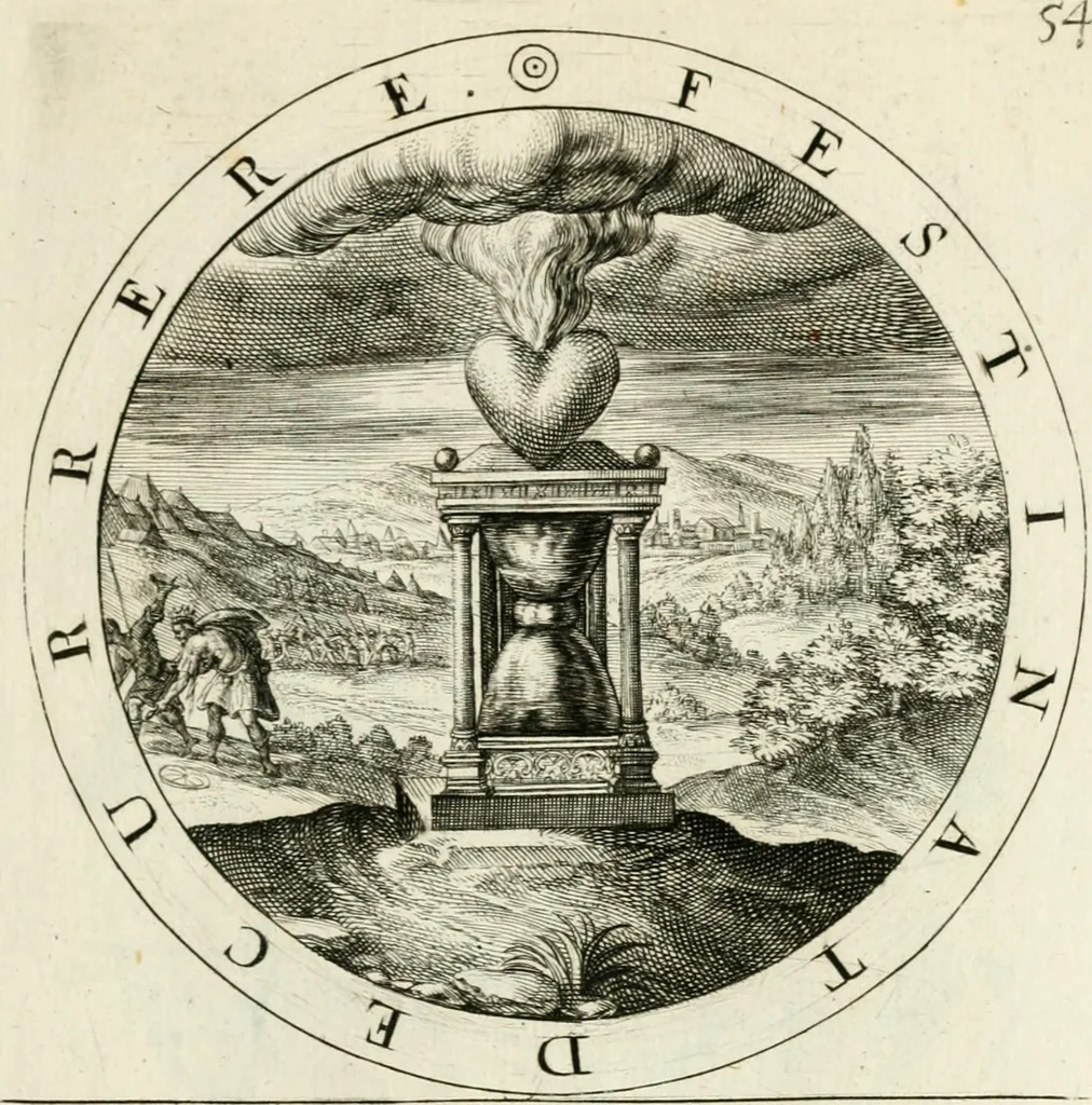 An illustration from Gabrielis Rollenhagii Selectorum emblematum centuria secunda, 1613, leaf 134
