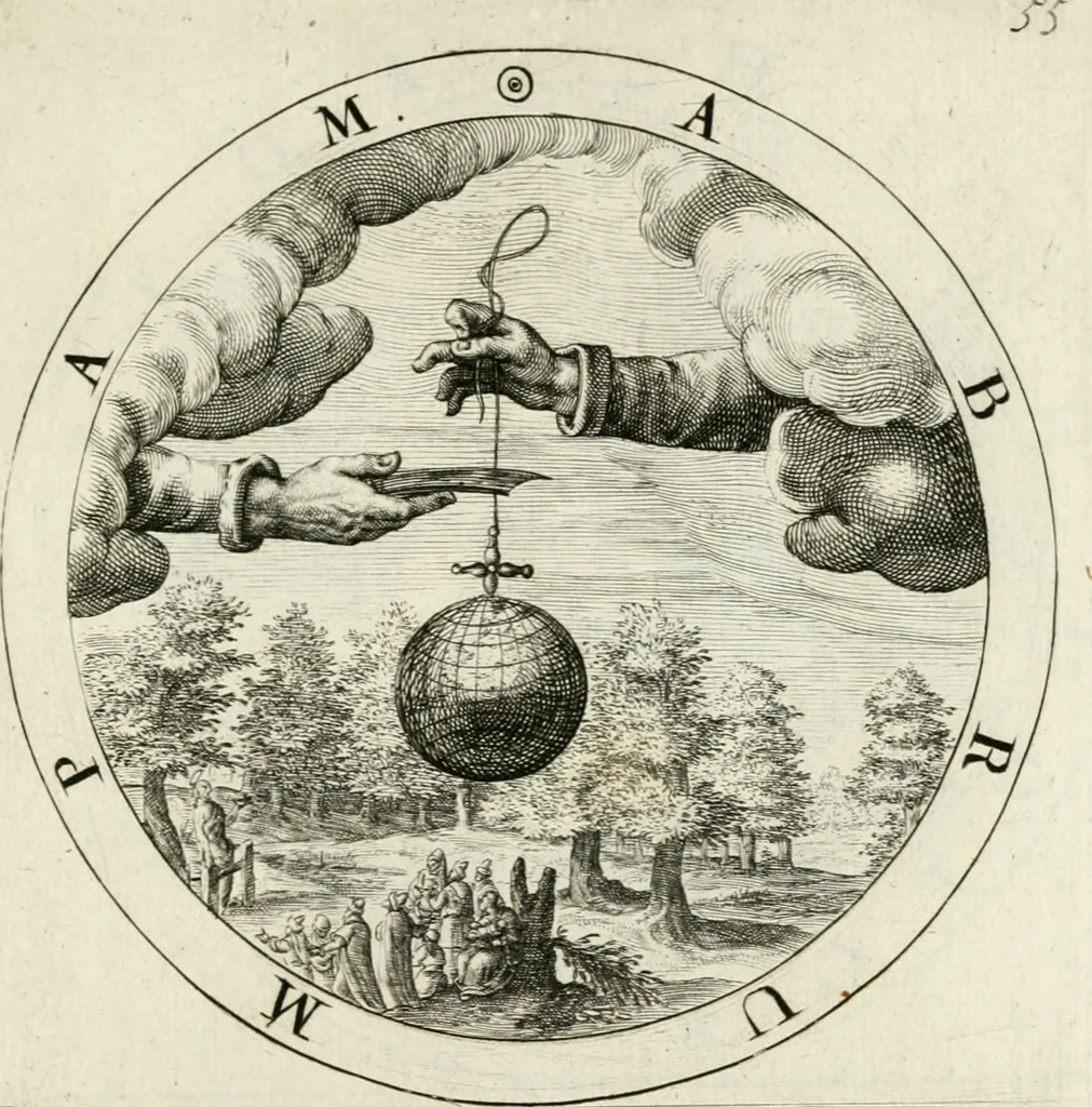An illustration from Gabrielis Rollenhagii Selectorum emblematum centuria secunda, 1613, leaf 136