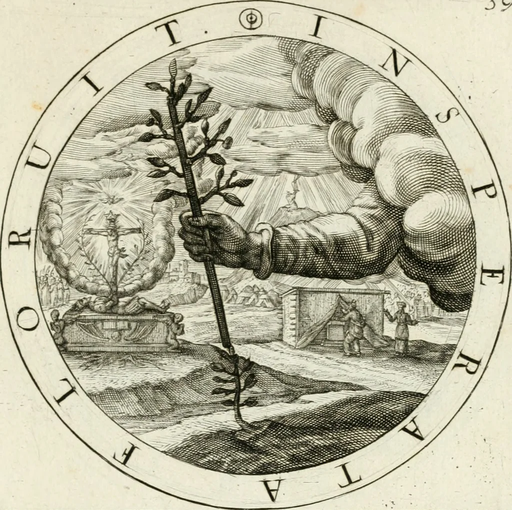 An illustration from Gabrielis Rollenhagii Selectorum emblematum centuria secunda, 1613, leaf 144