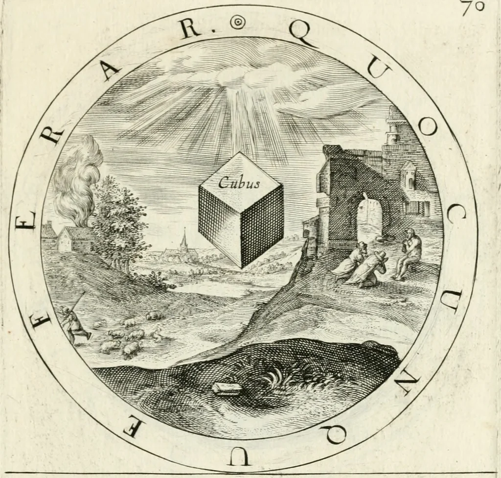 An illustration from Gabrielis Rollenhagii Selectorum emblematum centuria secunda, 1613, leaf 166