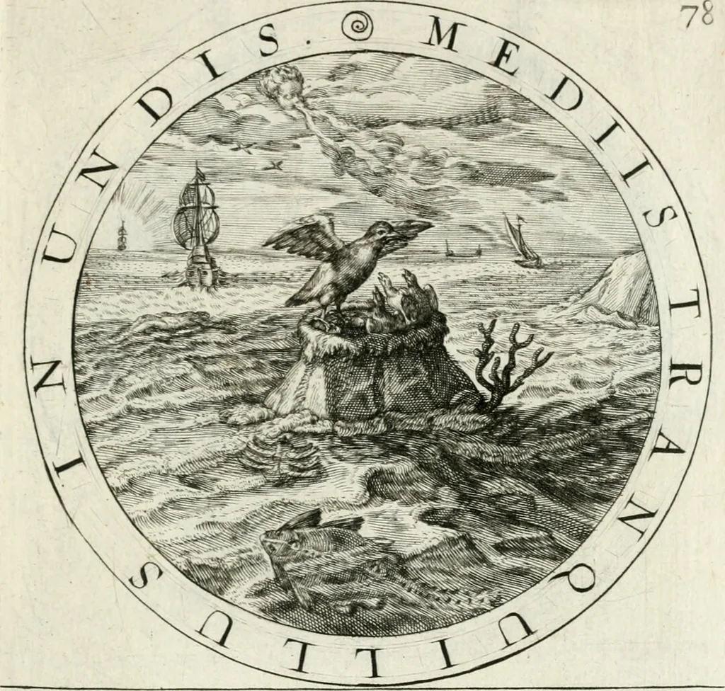 An illustration from Gabrielis Rollenhagii Selectorum emblematum centuria secunda, 1613, leaf 182