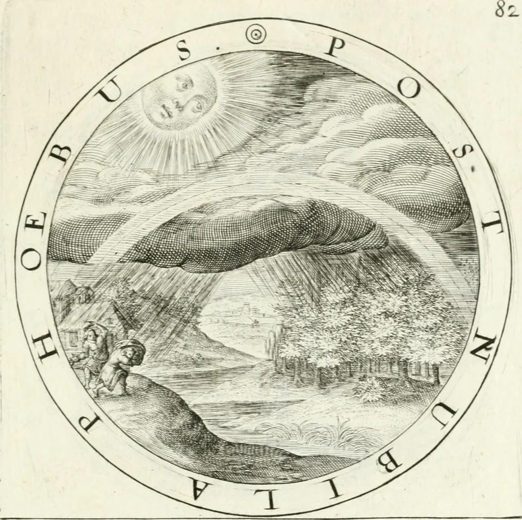 An illustration from Gabrielis Rollenhagii Selectorum emblematum centuria secunda, 1613, leaf 190