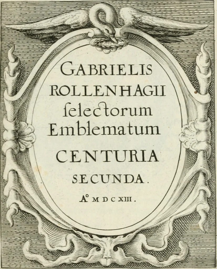 An illustration from Gabrielis Rollenhagii Selectorum emblematum centuria secunda, 1613, leaf 2
