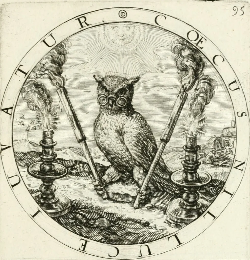 An illustration from Gabrielis Rollenhagii Selectorum emblematum centuria secunda, 1613, leaf 216