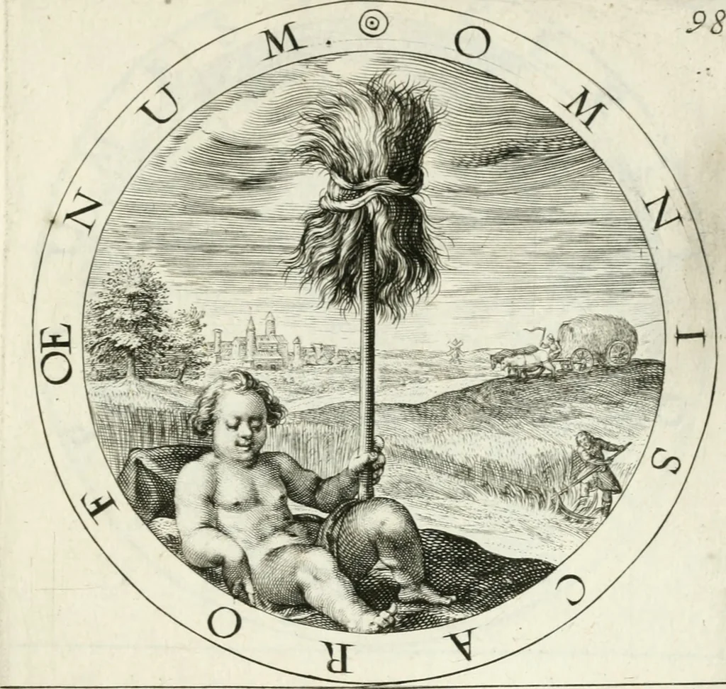 An illustration from Gabrielis Rollenhagii Selectorum emblematum centuria secunda, 1613, leaf 222