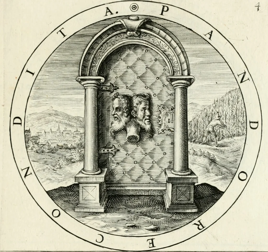 An illustration from Gabrielis Rollenhagii Selectorum emblematum centuria secunda, 1613, leaf 34