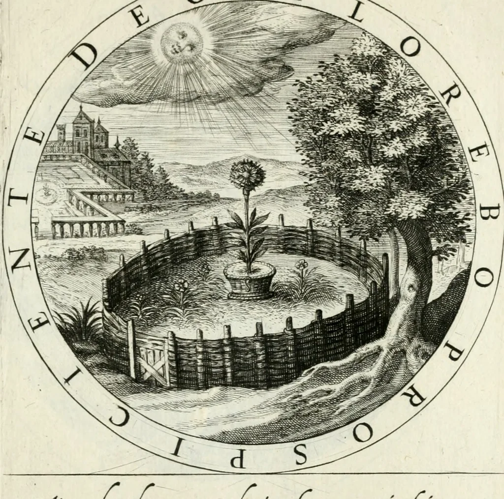 An illustration from Gabrielis Rollenhagii Selectorum emblematum centuria secunda, 1613, leaf 38