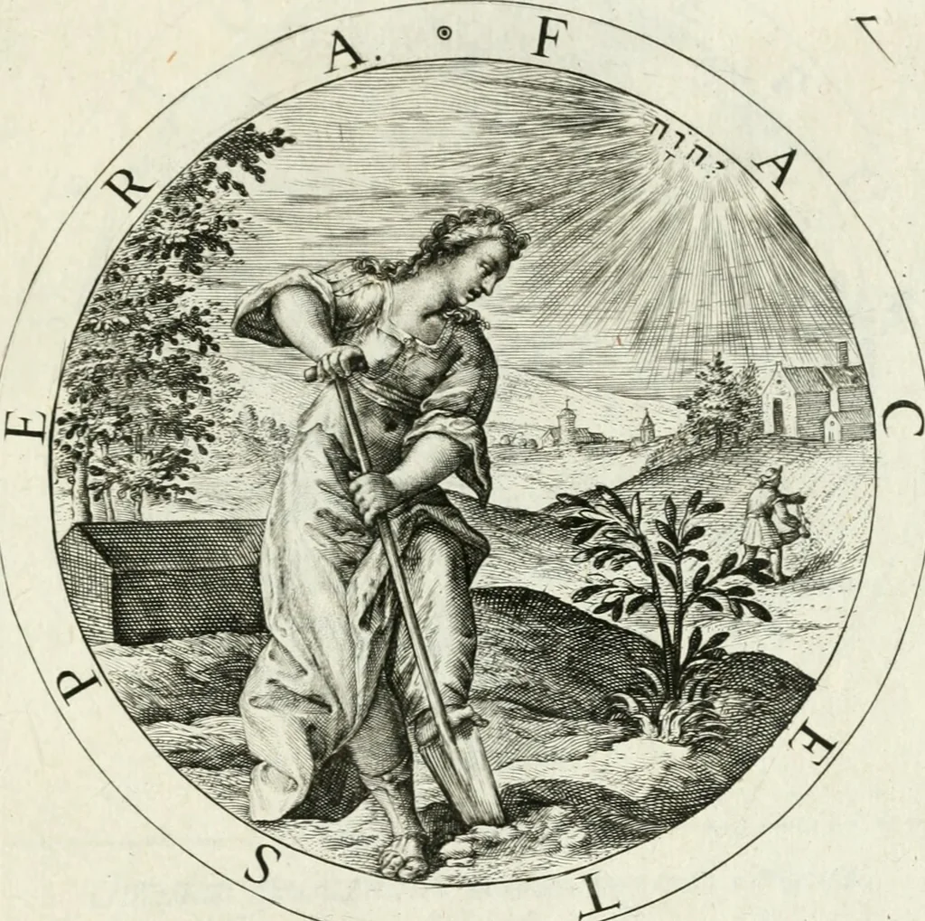 An illustration from Gabrielis Rollenhagii Selectorum emblematum centuria secunda, 1613, leaf 40