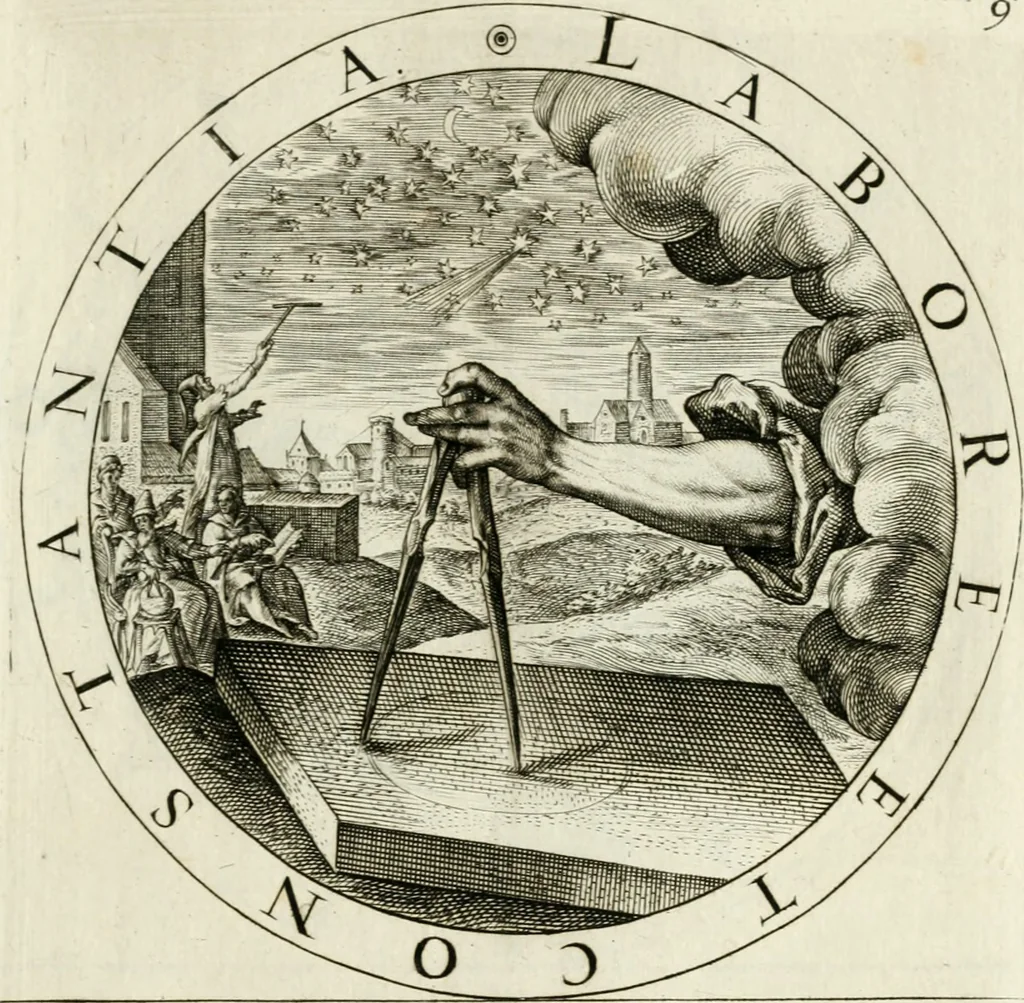 An illustration from Gabrielis Rollenhagii Selectorum emblematum centuria secunda, 1613, leaf 44