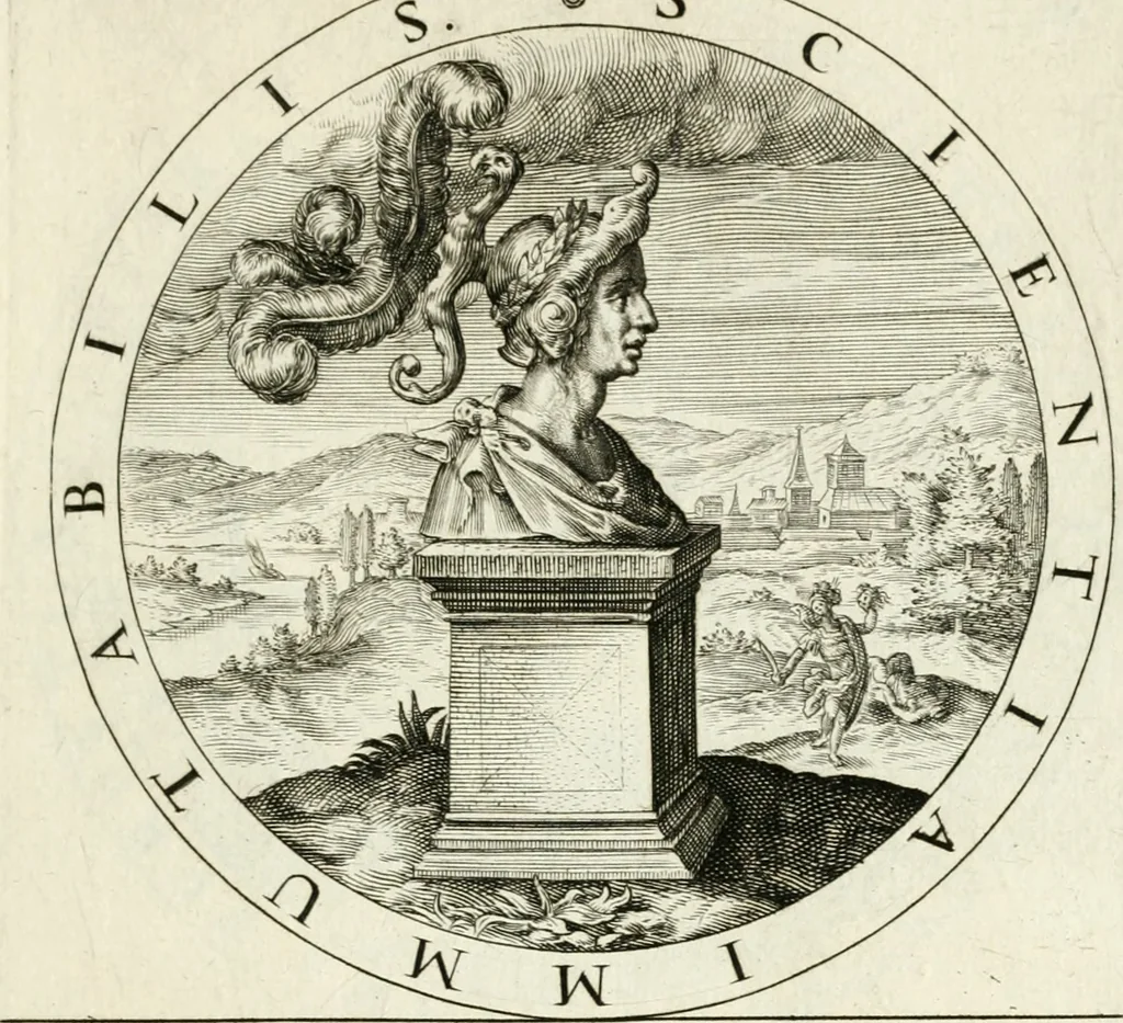 An illustration from Gabrielis Rollenhagii Selectorum emblematum centuria secunda, 1613, leaf 48