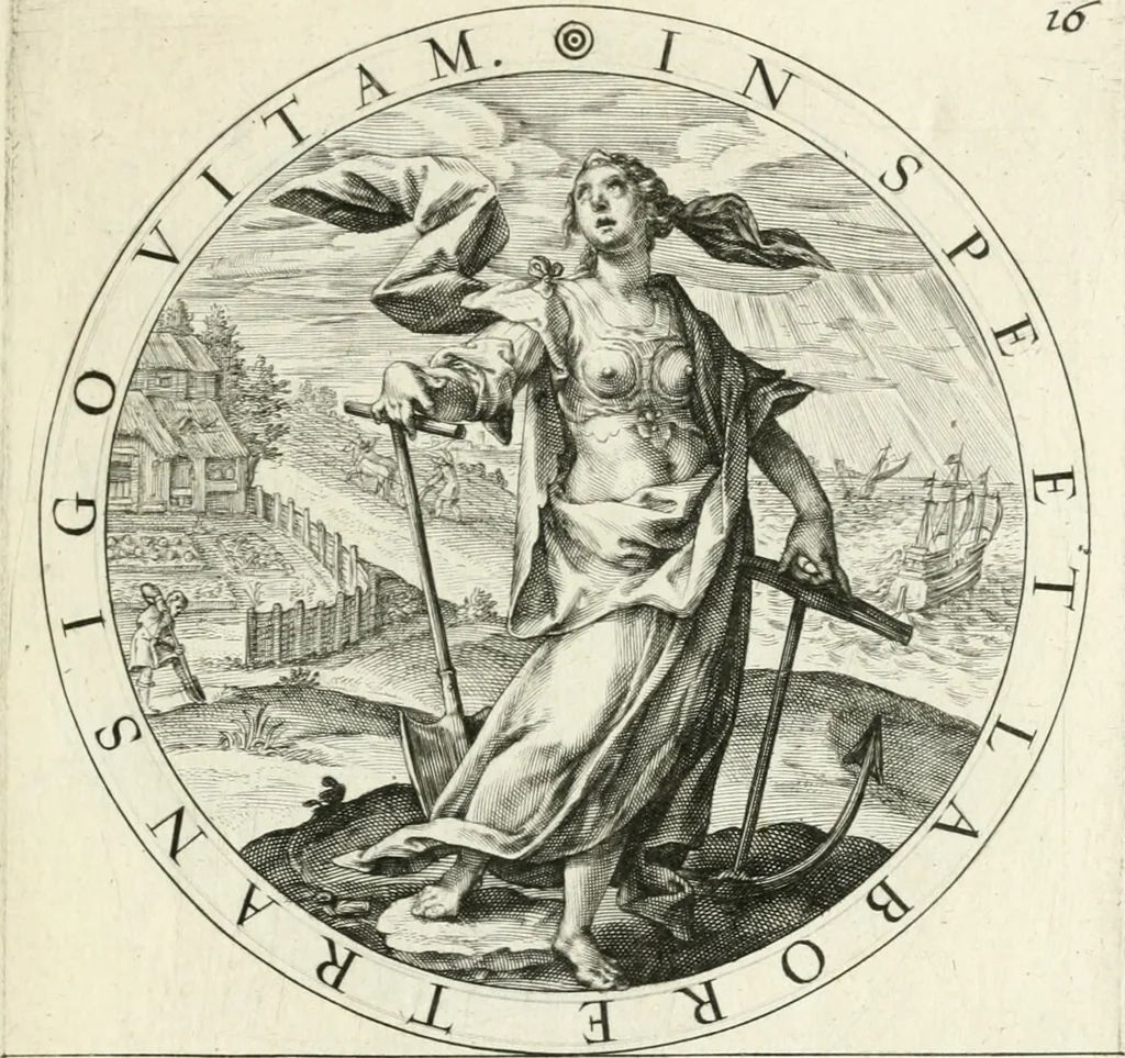 An illustration from Gabrielis Rollenhagii Selectorum emblematum centuria secunda, 1613, leaf 58