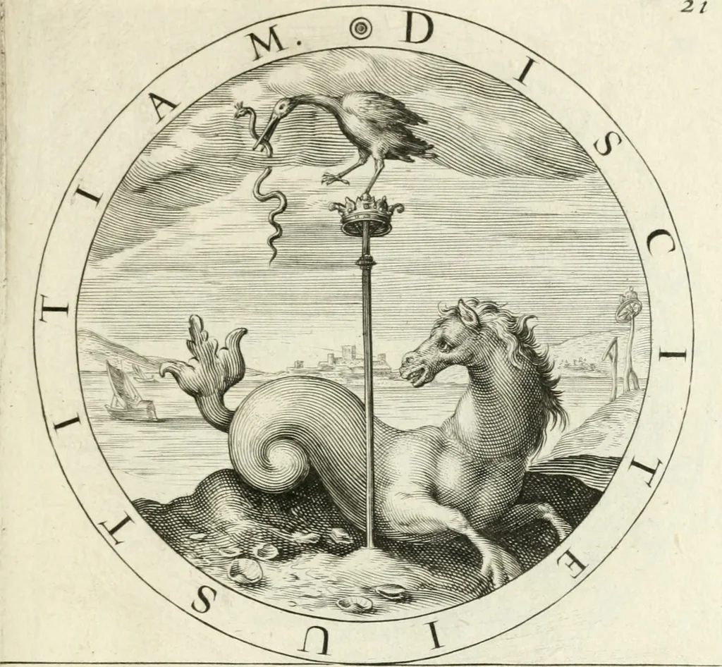 An illustration from Gabrielis Rollenhagii Selectorum emblematum centuria secunda, 1613, leaf 68