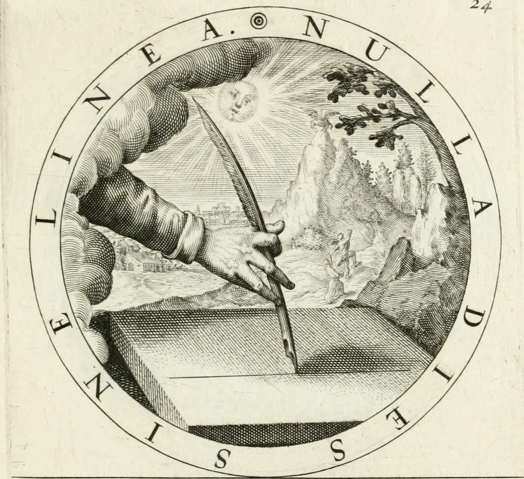 An illustration from Gabrielis Rollenhagii Selectorum emblematum centuria secunda, 1613, leaf 74