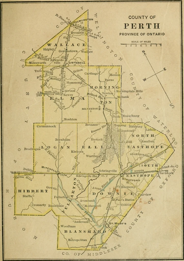 An illustration from Gage's new primer of map geography : for pupils preparing for promotion examinations, pupils preparing for entrance examinations, pupils preparing for junior and senior leaving examinations, students preparing for teachers' certificates, and all official examinations, 1892, leaf 102