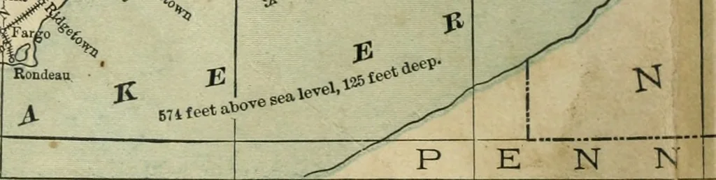 An illustration from Gage's new primer of map geography : for pupils preparing for promotion examinations, pupils preparing for entrance examinations, pupils preparing for junior and senior leaving examinations, students preparing for teachers' certificates, and all official examinations, 1892, leaf 29