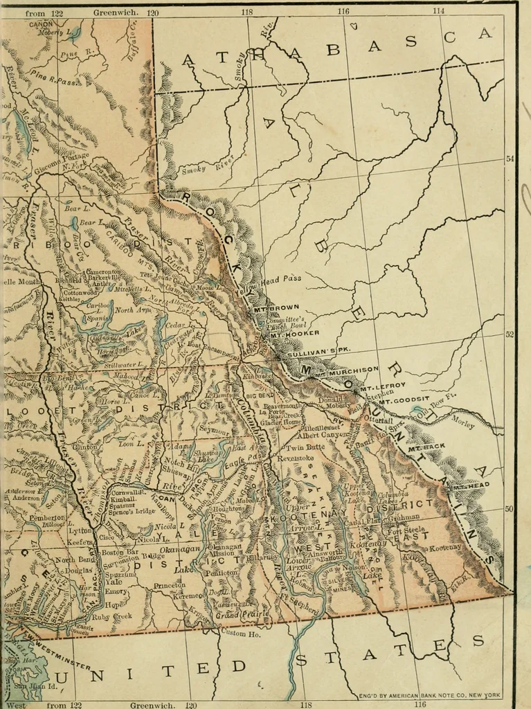 An illustration from Gage's new primer of map geography : for pupils preparing for promotion examinations, pupils preparing for entrance examinations, pupils preparing for junior and senior leaving examinations, students preparing for teachers' certificates, and all official examinations, 1892, leaf 94