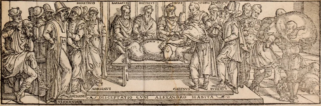 An illustration from Galeni omnia quae extant opera : in latinum sermonem conuersa, 1565, leaf 6