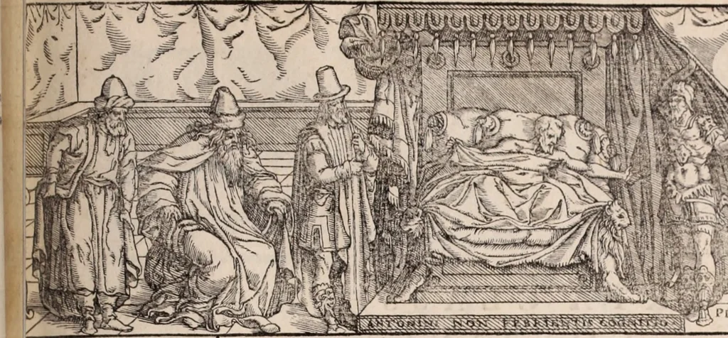 An illustration from Galeni omnia quae extant opera : in latinum sermonem conuersa, 1565, leaf 616
