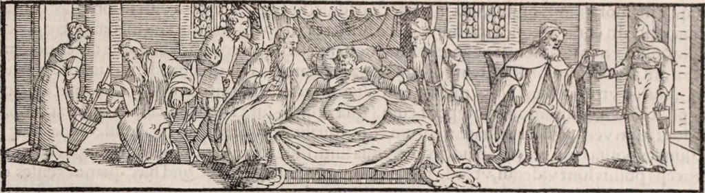 An illustration from Galeni omnia quae extant opera : in latinum sermonem conuersa, 1565, leaf 754