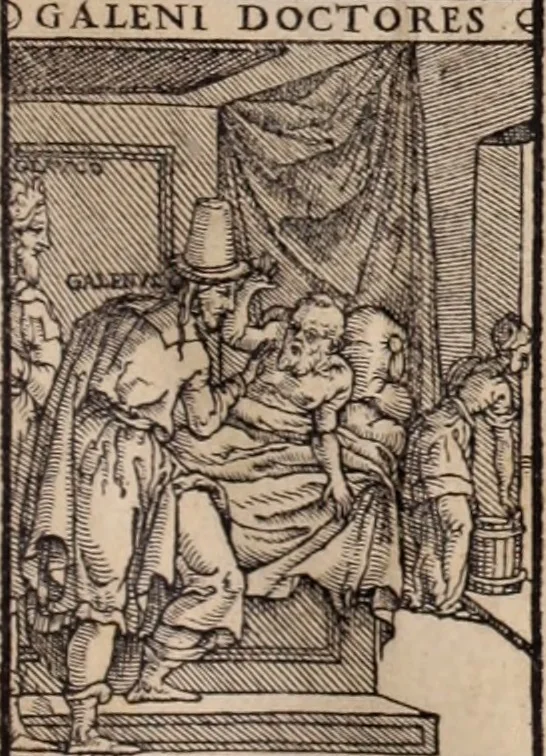 An illustration from Galeni omnia quae extant opera : in latinum sermonem conuersa, 1565, leaf 6