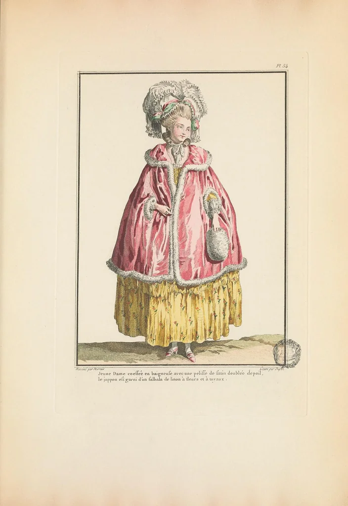 An illustration from Galerie des modes et costumes français, dessinés d'après nature, 1778-1787;, 1912, leaf 259