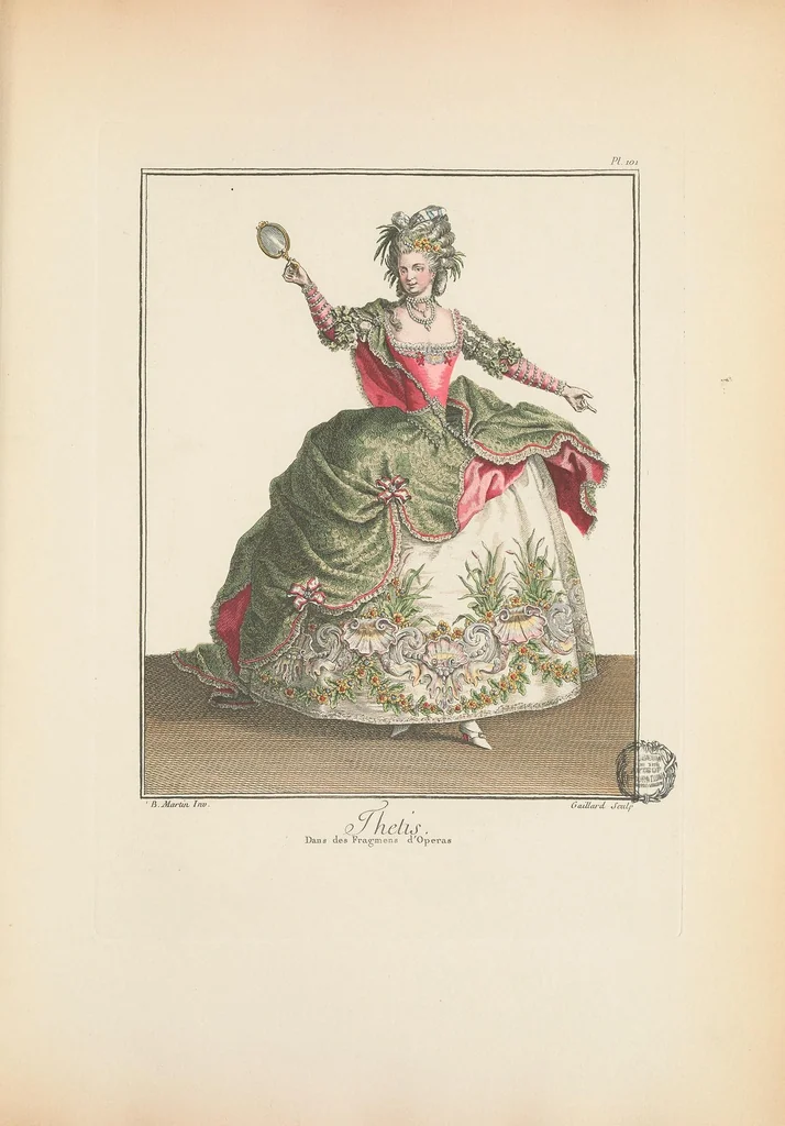 An illustration from Galerie des modes et costumes français, dessinés d'après nature, 1778-1787;, 1912, leaf 189