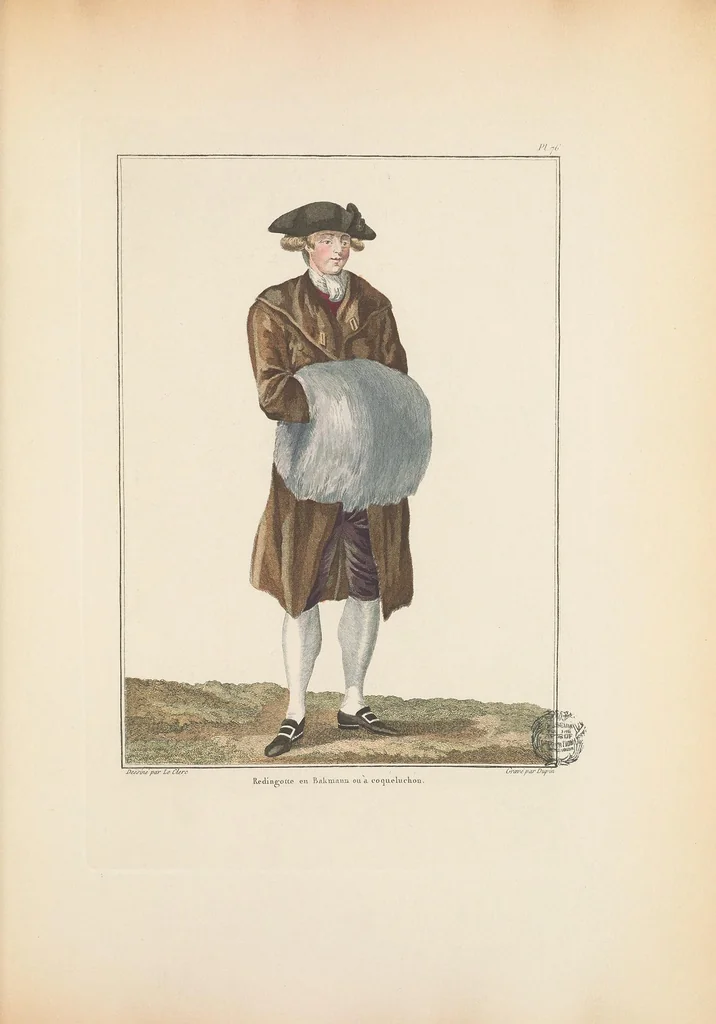 An illustration from Galerie des modes et costumes français, dessinés d'après nature, 1778-1787;, 1912, leaf 89