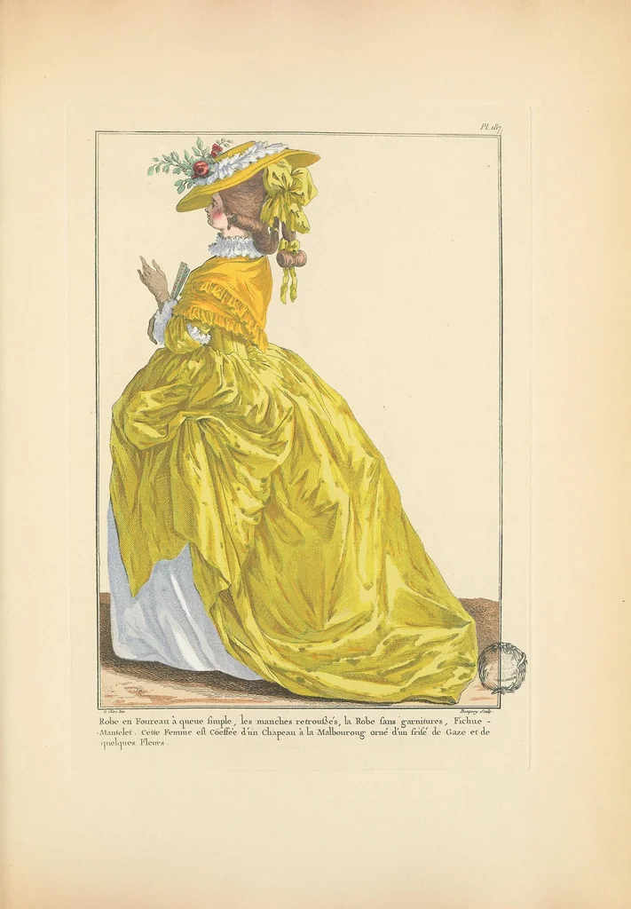 An illustration from Galerie des modes et costumes français, dessinés d'après nature, 1778-1787;, 1912, leaf 113