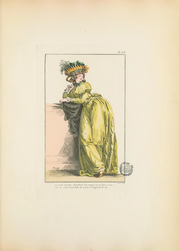 An illustration from Galerie des modes et costumes français, dessinés d'après nature, 1778-1787;, 1912, leaf 37
