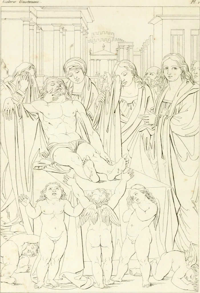 An illustration from Galerie Giustiniani; ou, Catalogue figuré des tableaux de cette célèbre Galerie, 1812, leaf 15
