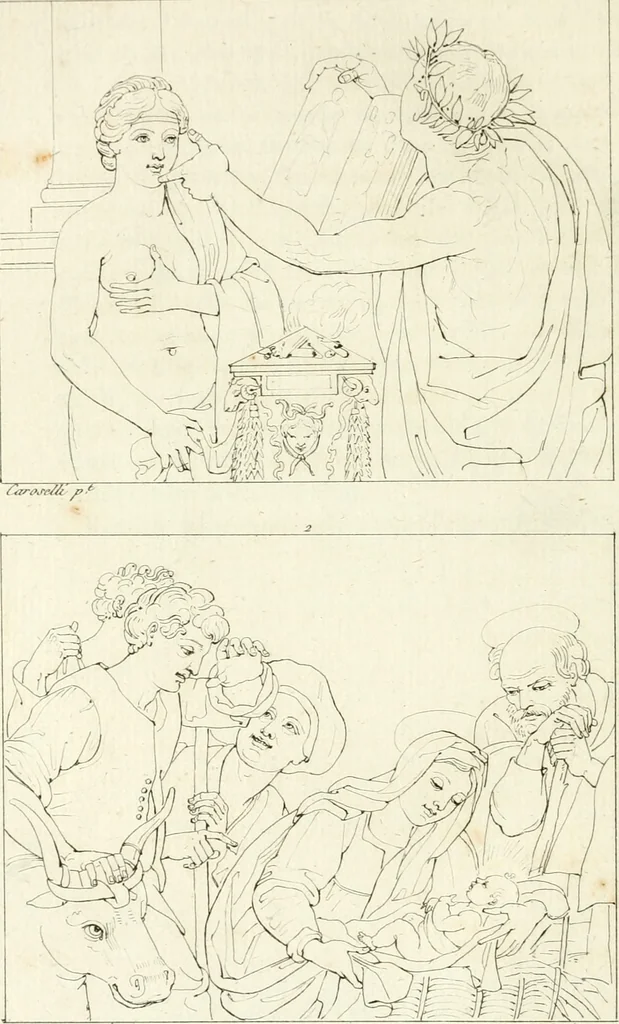 An illustration from Galerie Giustiniani; ou, Catalogue figuré des tableaux de cette célèbre Galerie, 1812, leaf 183