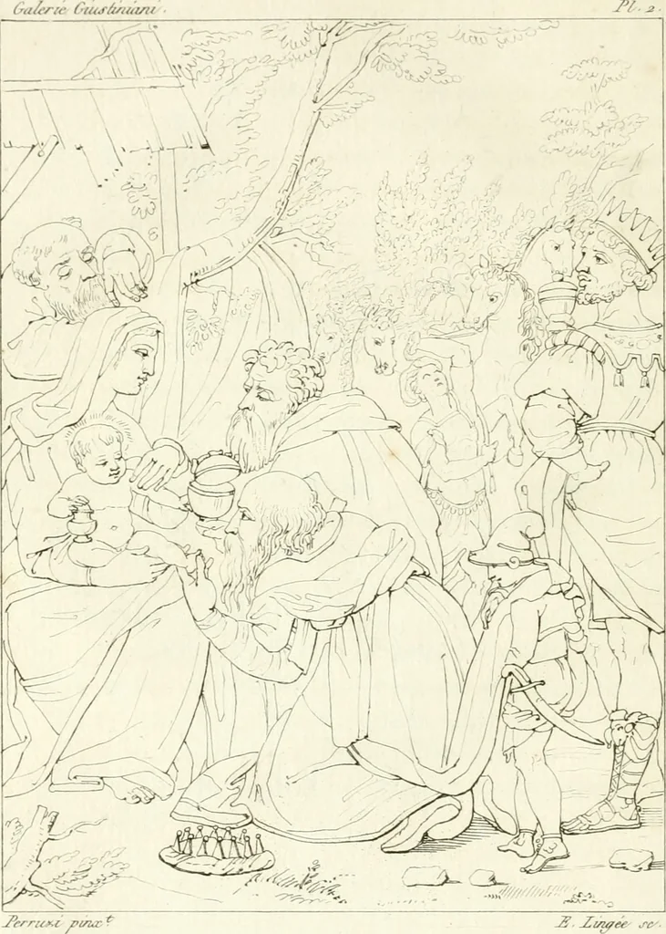 An illustration from Galerie Giustiniani; ou, Catalogue figuré des tableaux de cette célèbre Galerie, 1812, leaf 19