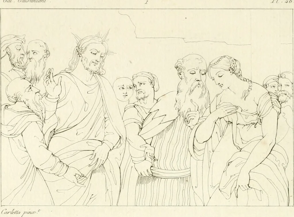 An illustration from Galerie Giustiniani; ou, Catalogue figuré des tableaux de cette célèbre Galerie, 1812, leaf 195