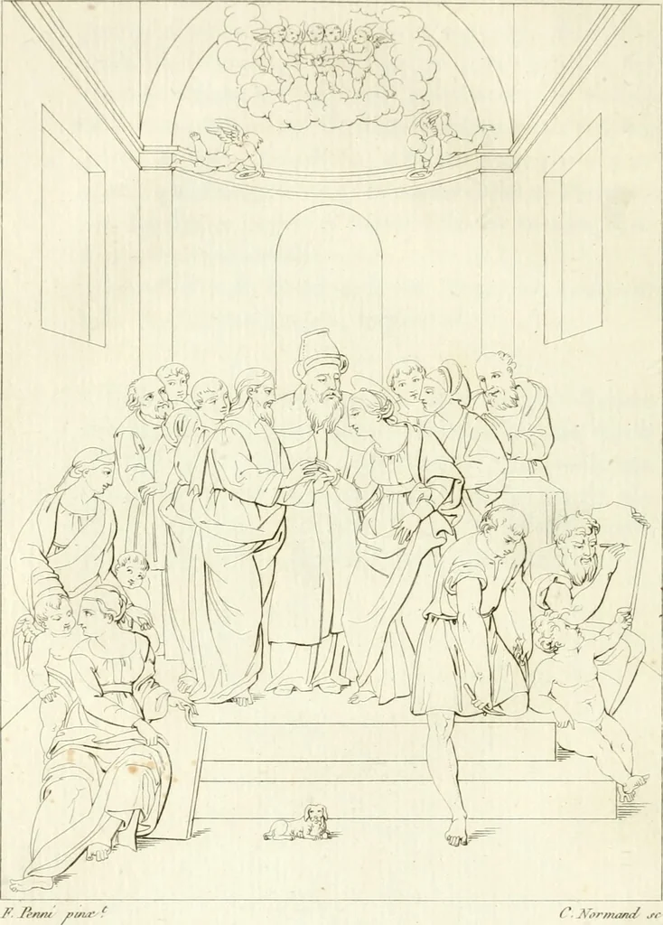 An illustration from Galerie Giustiniani; ou, Catalogue figuré des tableaux de cette célèbre Galerie, 1812, leaf 23