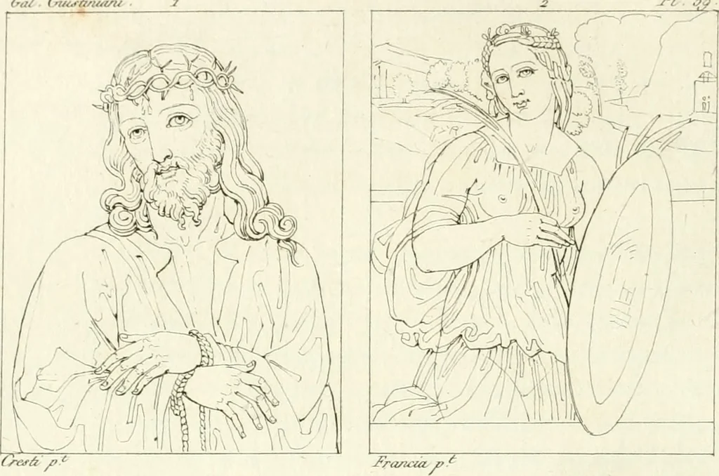 An illustration from Galerie Giustiniani; ou, Catalogue figuré des tableaux de cette célèbre Galerie, 1812, leaf 245